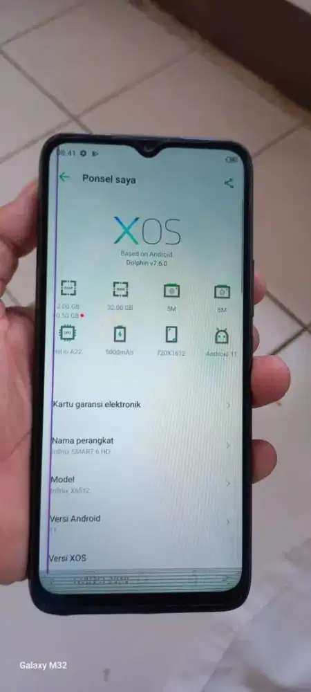 Infink smart 6hd 2/32 mnus noda gris2 Kya di fto normal smua