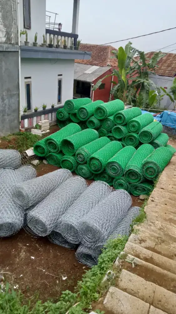 Kawat Bronjong galvanis & PVC