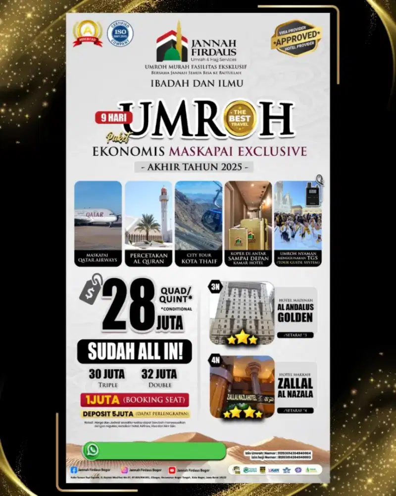 Promo paket Umroh Haji dan Tour
