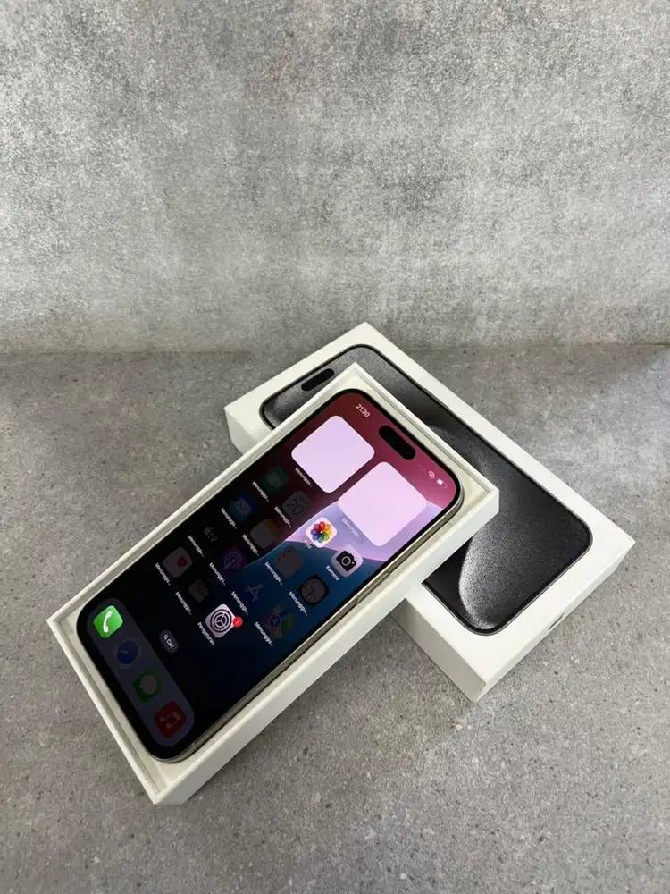 IPHONE 15 PROMAX WHITE TITANIUM IBOX FULLSET