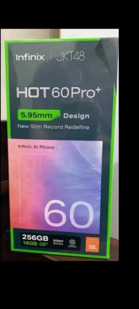 Infinix hot 60 pro plus 256gb ram 8gb layar lengkung dan8/128 resmi