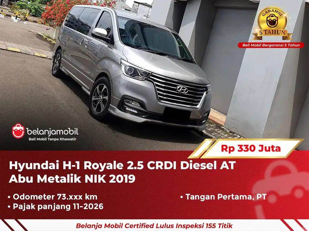 [ GARANSI 5TH ] Hyundai H1 H 1 H-1 Royale 2.5 CRDI AT Abu 2019 2020