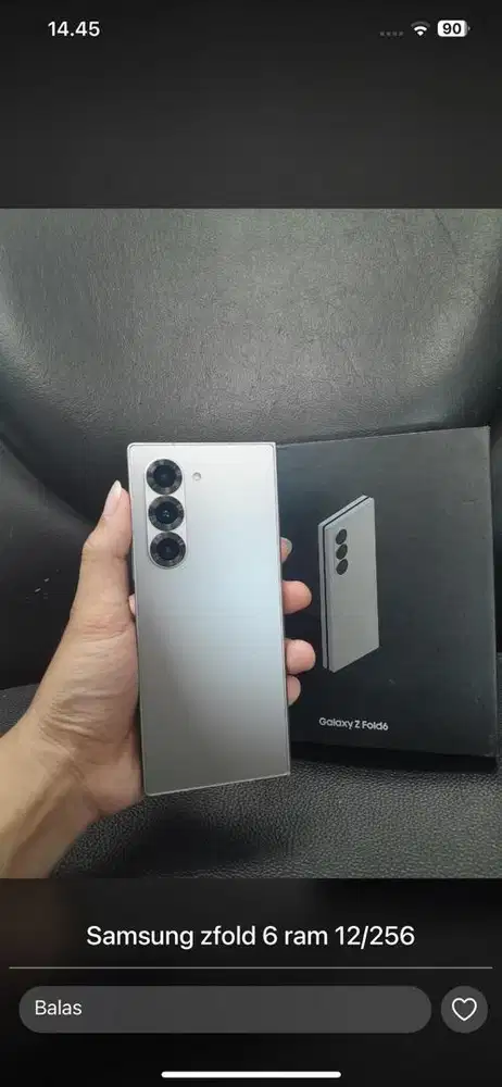 Samsung  Z fold 6 || Ram 12/512 fulset ori