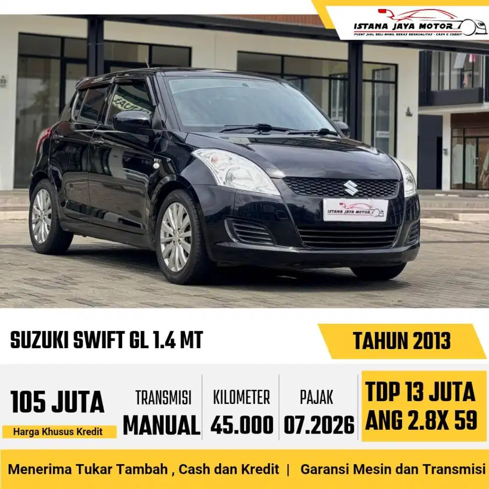 KONDISI TERAWAT Suzuki Swift GL 1.4 MT 2013 Hitam