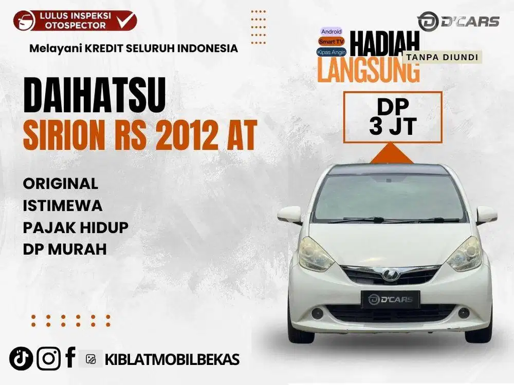 DAIHATSU SIRION 1.3 RS 2012 MATIC ORIGINAL