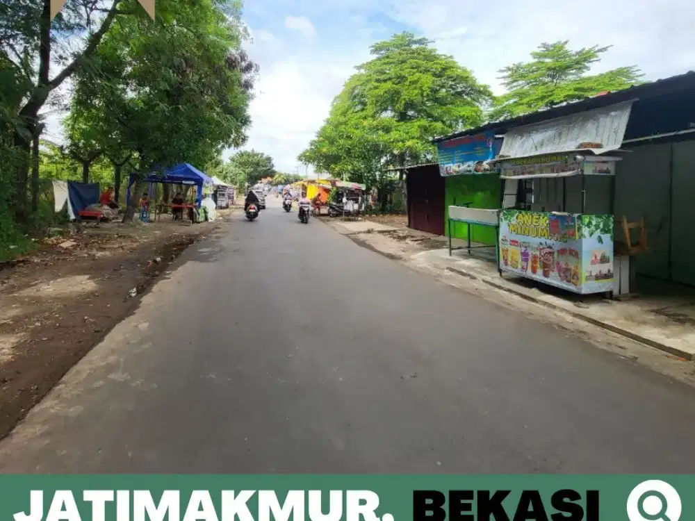 Tanah dijual Murah, Super Luas, Nempel Jalan Raya Jatimakmur, Bekasi 5 menit Mall Pondok Gede