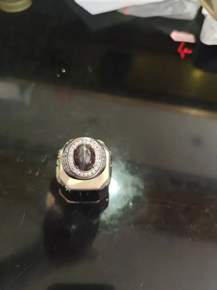 Cincin Eropa Perak Cats Eyes Mata kucing