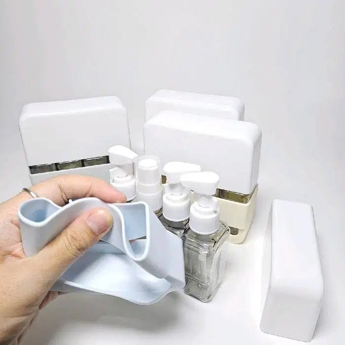 travel bottle 4 in 1 botol refill isi ulang sabun shampoo parfum