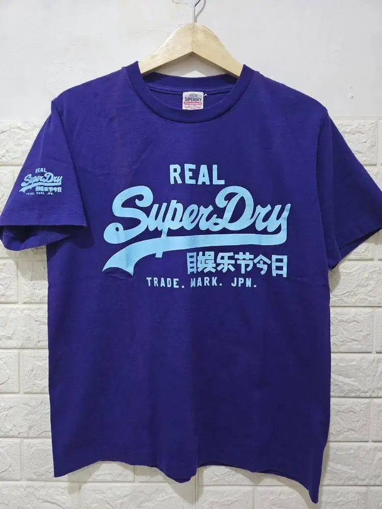 Superdry big logo kaos boxy baju size M