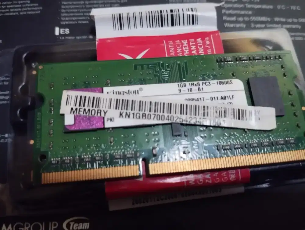 Kingston RAM SODIMM DDR3 1 GB PC3 10600S