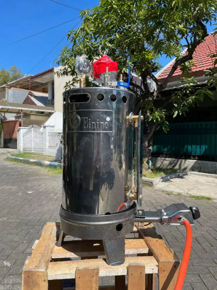 Setrika Uap Gas Boiler Laundry Gorden Konveksi Area Lombok