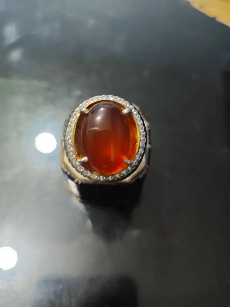 Cincin Eropa Perak Batu Bio Solare Indocrase Bodyglass