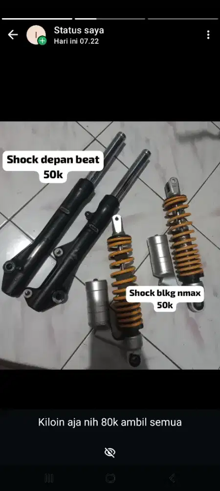 Shock beat dan nmax