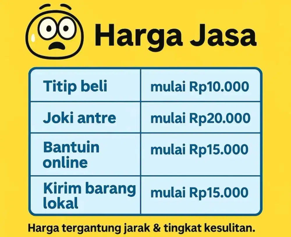 Jasa Suruh & Beres-Beres Rumah Mulai 10 Ribuan