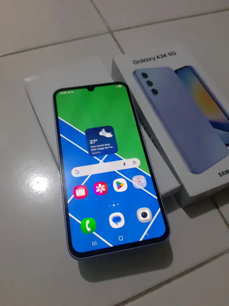 Samsung a34 5g ram 8/128gb fullset ori