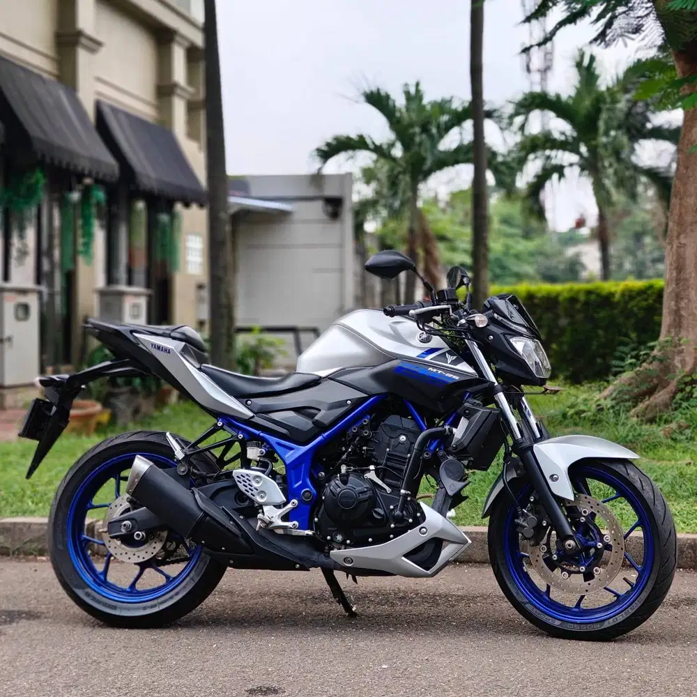 YAMAHA MT25 OLD 2016 SILVER KM 14K PAJAK ON SIAP RIDING