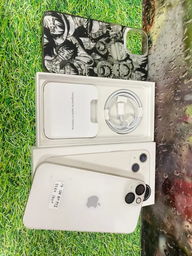 Iphone 13 128gb bh94% ibox warna white