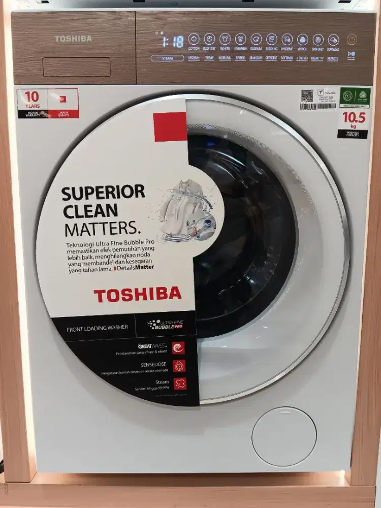 Dijual mesin cuci Toshiba 10,5 kg