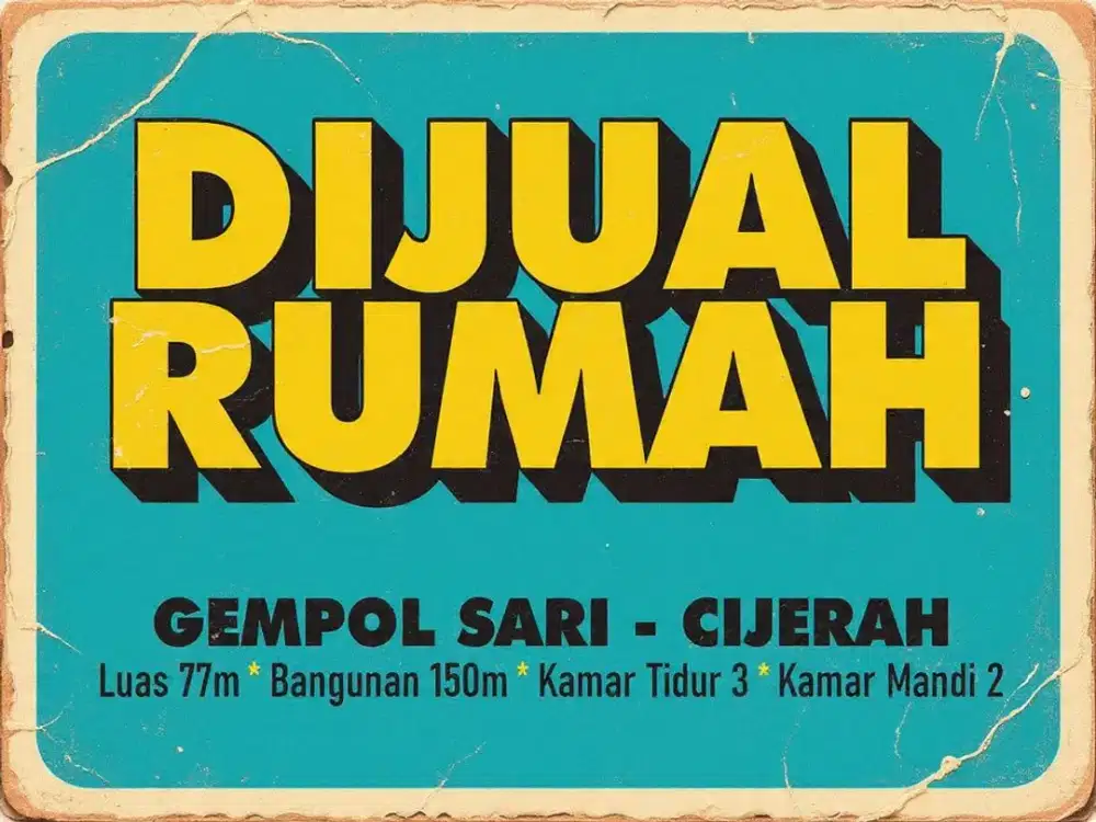 JUAL RUMAH MURAH , GEMPOL SARI, MELONG, CIJERAH, HOLIS, BANDUNG KULON,