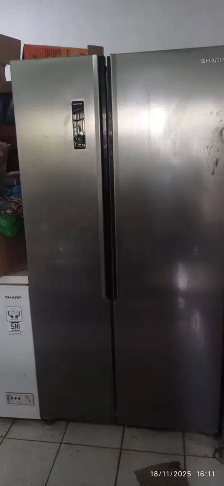 KULKAS SHARP SJ-IS50M-SL 2 PINTU SIDE BY SIDE SHARP 472 LITER INVERTER
