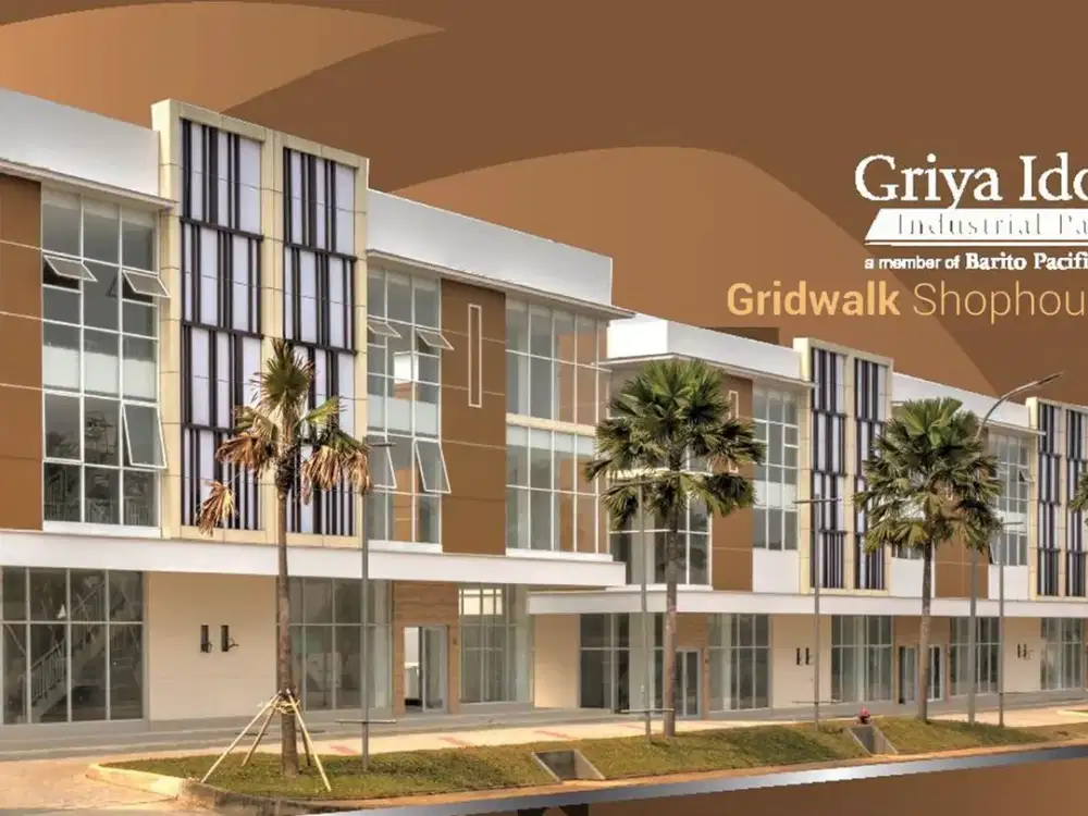 Dijual Komersial 3 Lantai GridWalk ShopHouses di Kawasan Industri GIIP Griya Idola Industrial Park