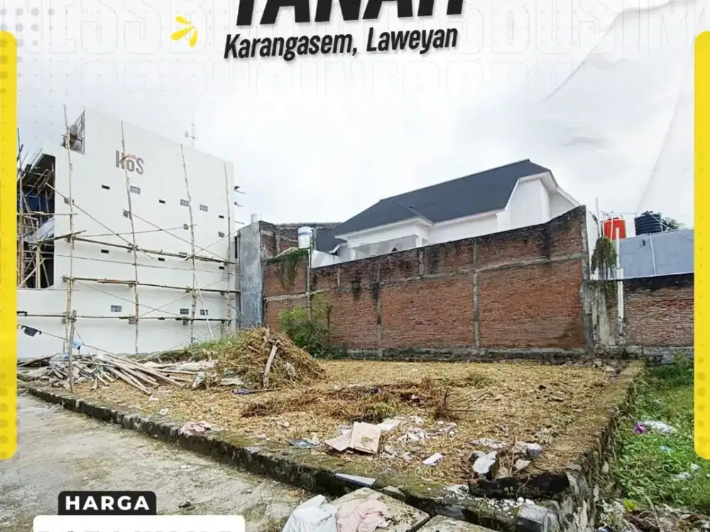 Tanah potensi investasi Kost dijual di dekat UMS, Karangasem Solo