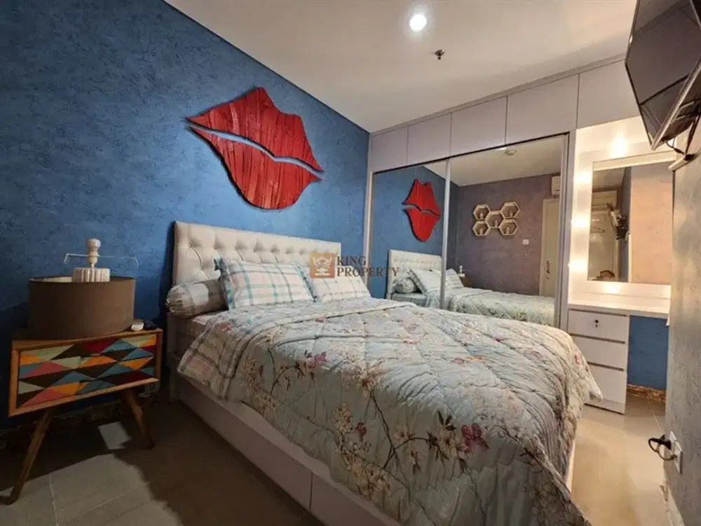 Interior Design Dengan Konsep Modern, Disewakan Apartemen Madsion Park 2BR Hoek Siap Huni, Hanya Jalan Kaki Ke Mall Central Park