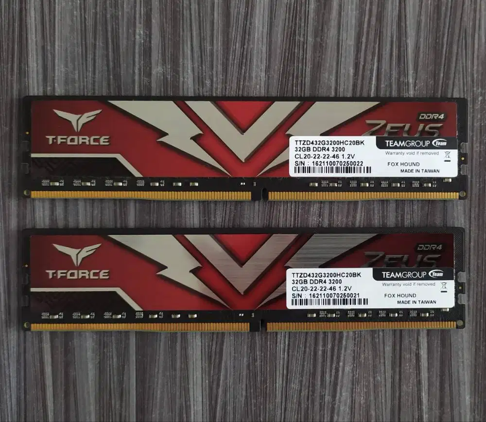 Team T-Force Zeus DDR4 2x32GB 3200Mhz
