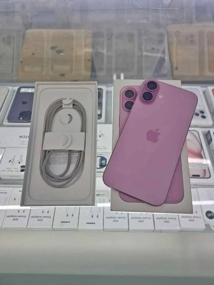 Second IPhone 16 Plus 128GB Pink IBOX Garansi ON 21 April 2026 Mulus