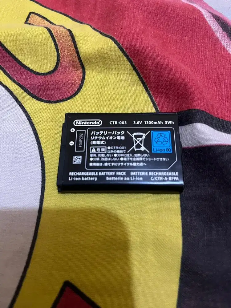 [Bekas] Baterai Nintendo 3DS CTR-003 Orisinal Mesin Copotan 1300 mAh