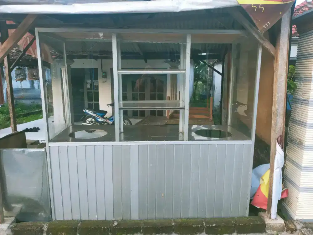 Rombong mie ayam + dandang  mie + bakso + kompor joz 2