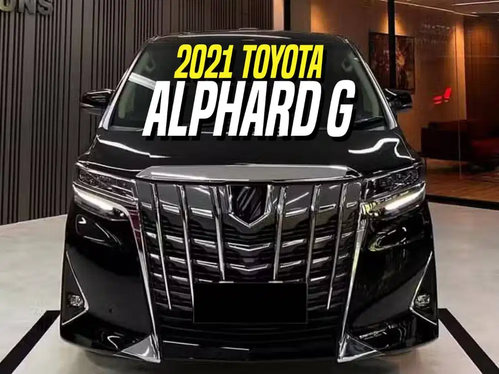 Toyota Alphard G TSS 2021 Black on Beige Hitam