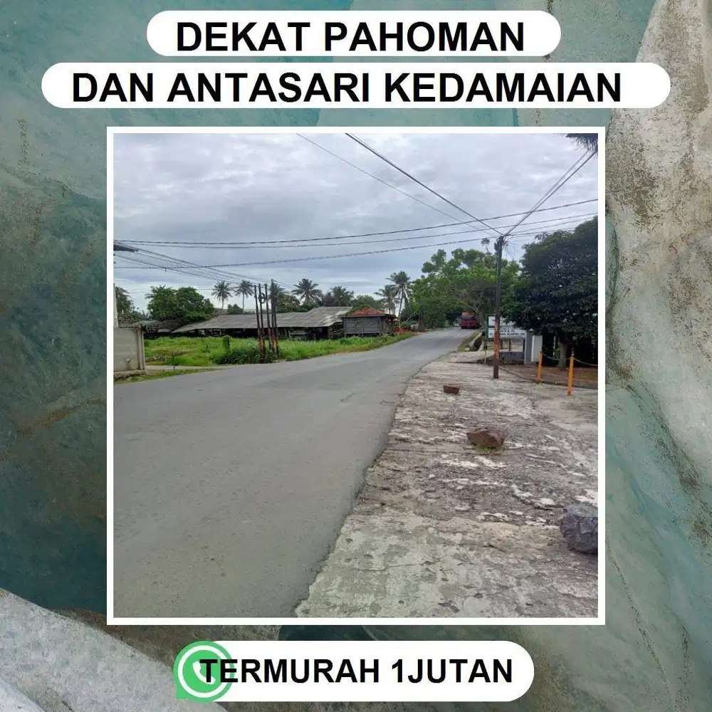 TANAH SELANGKAH DARI JALAN ANTASARI DEKAT PUSAT KOTA