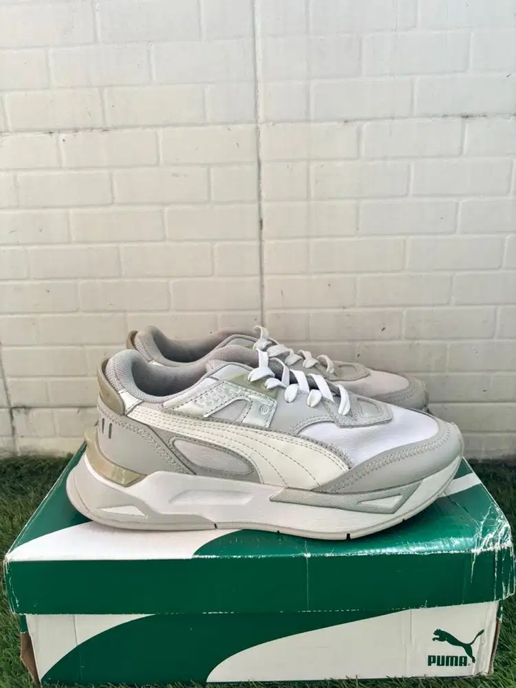 Puma Mirage Sport Metal White Green Size 38