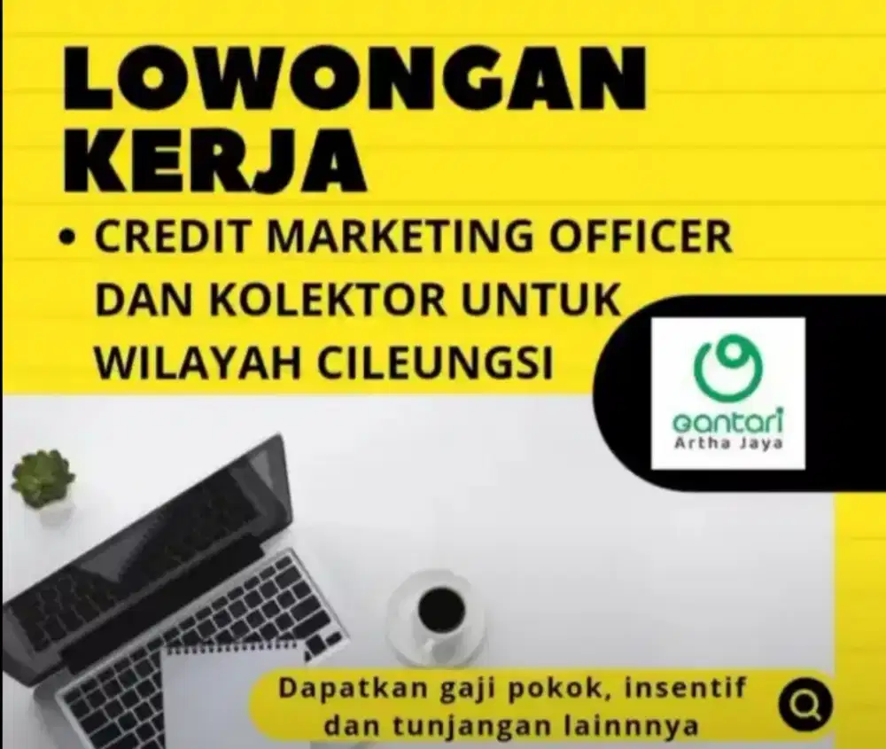 Lowongan Kerja  CMO (Credit Marketing Officer)