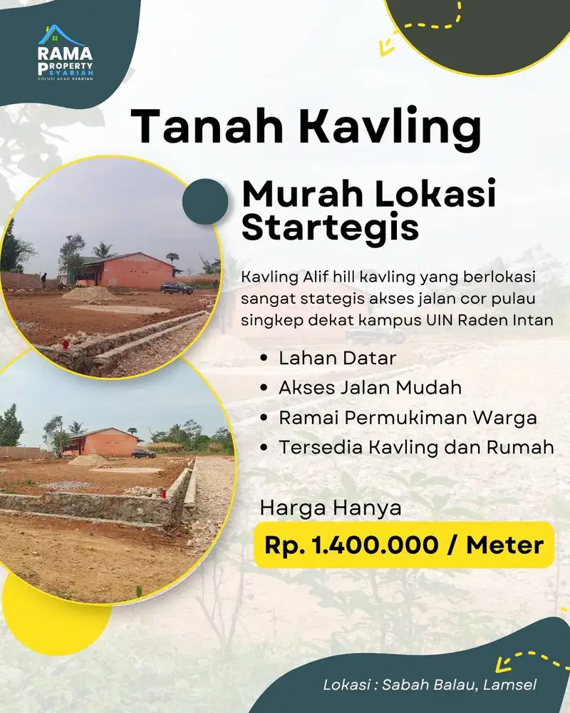 KAVLING EXCLUSIVE TERUSAN PULAU SINGKEP SUKARAME