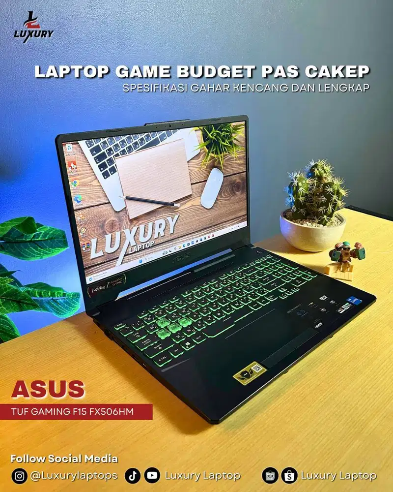 LAPTOP GAMING ASUS TUF F15 FX506HM CORE I5 NVIDIA GEFORCE RTX 3060 BU