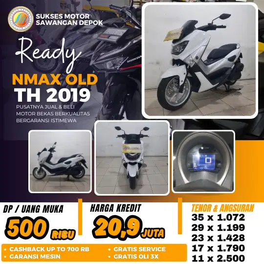YAMAHA NMAX N MAX OLD TH 2019 UNIT MULUS BISA CASH KREDIT BERGARANSI