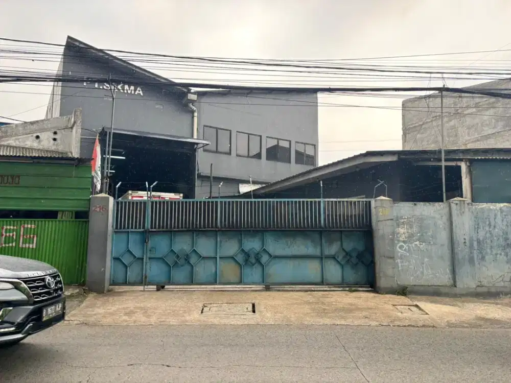 Dijual Gudang Workshop, Jalan Raya Mustikasari, 2 Lantai, Luas 500m2, Muat Container 40 Feet, Bisa KPR, 3km Akses Langsung Tol Bekasi Timur