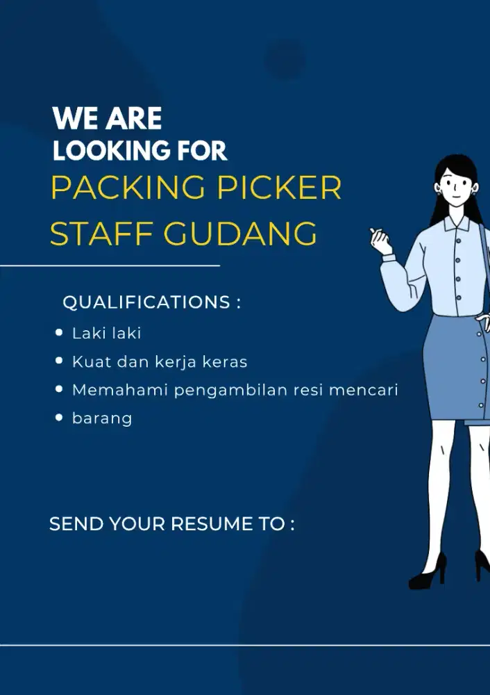 LOWONGAN KERJA STAFF GUDANG