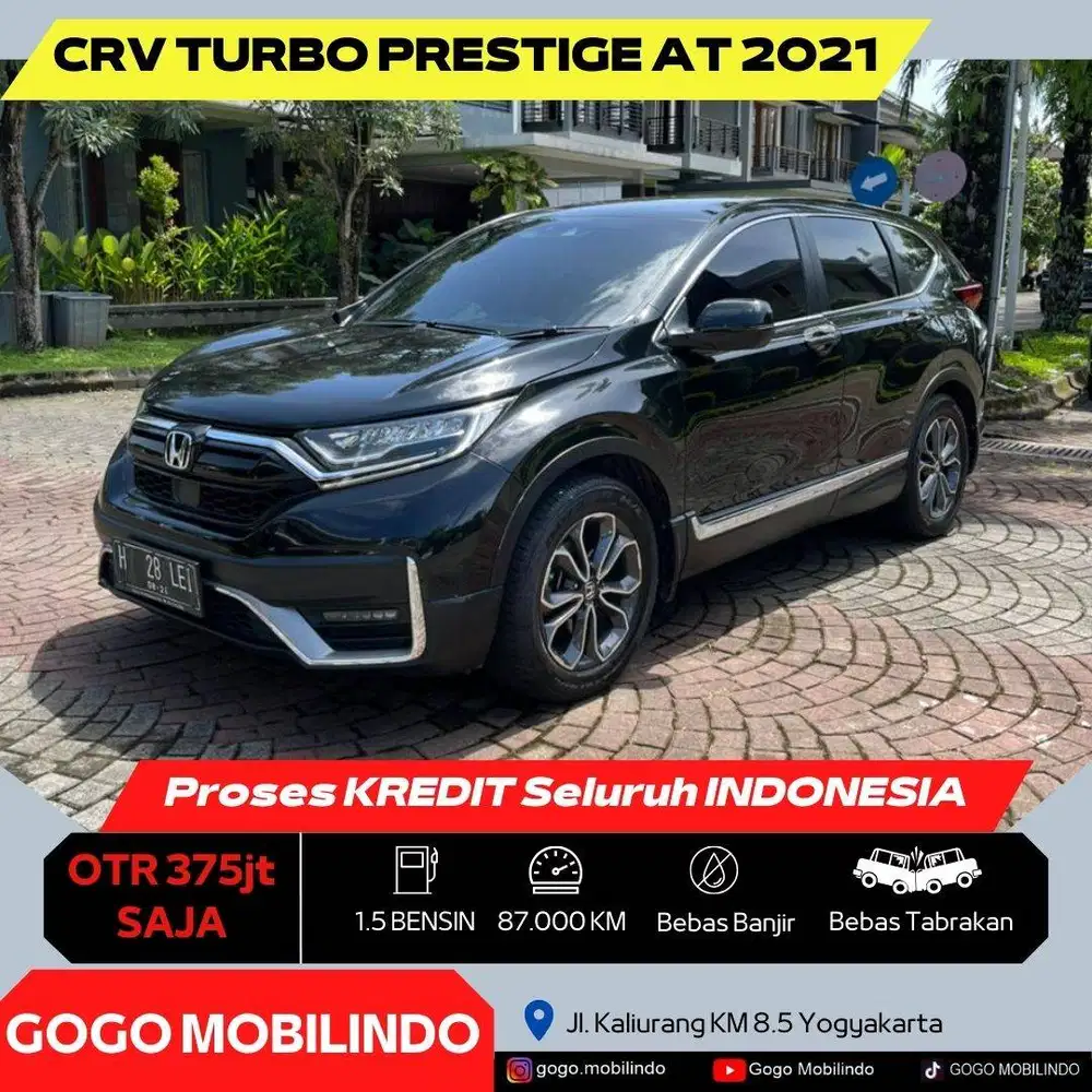 [Dp35jt] CRV Turbo Prestige Matic 2021 Plat H PANORAMIC Bisa Kredit