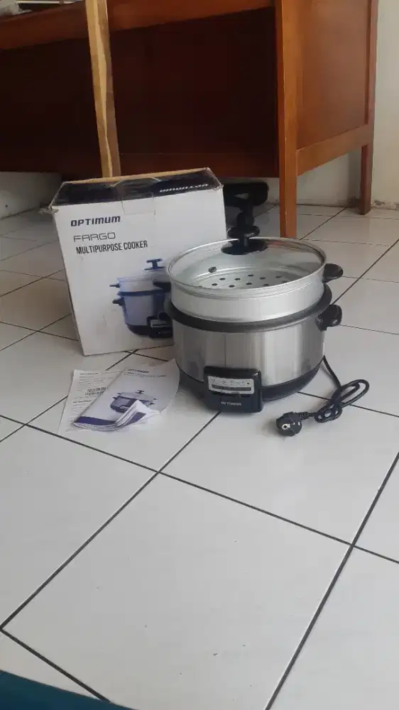 Panci Elektrik Optimum, Pemasak Serba Guna, 99% baru, 3.8 liter