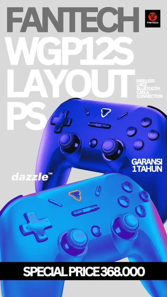 GAMEPAD FANTECH WGP12S GARANSI 1 TAHUN