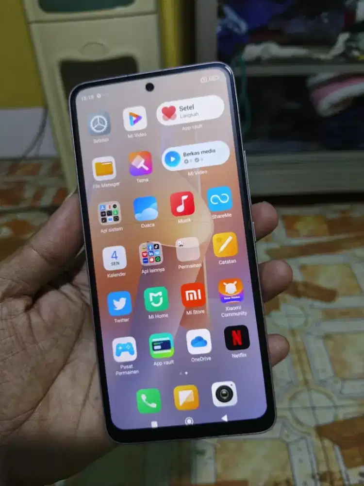 Mi 12 lite 8/356 5G sidik jari layar hp casan