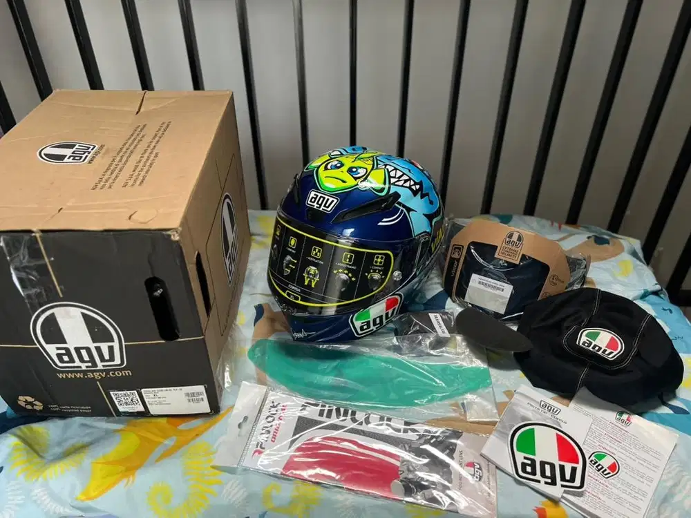 Agv Corsa Rossi Misano Via Via Shark Bonus visor Iridium Blue Original