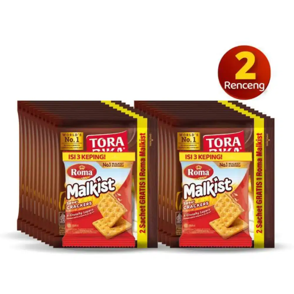 Paket 2 Renceng Torabika Cappucino, Gratis Roma Malkist + diskon 10%