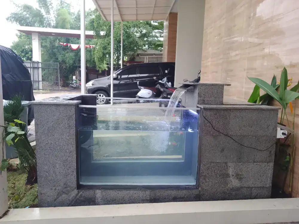 Kolam ikan koi minimalis