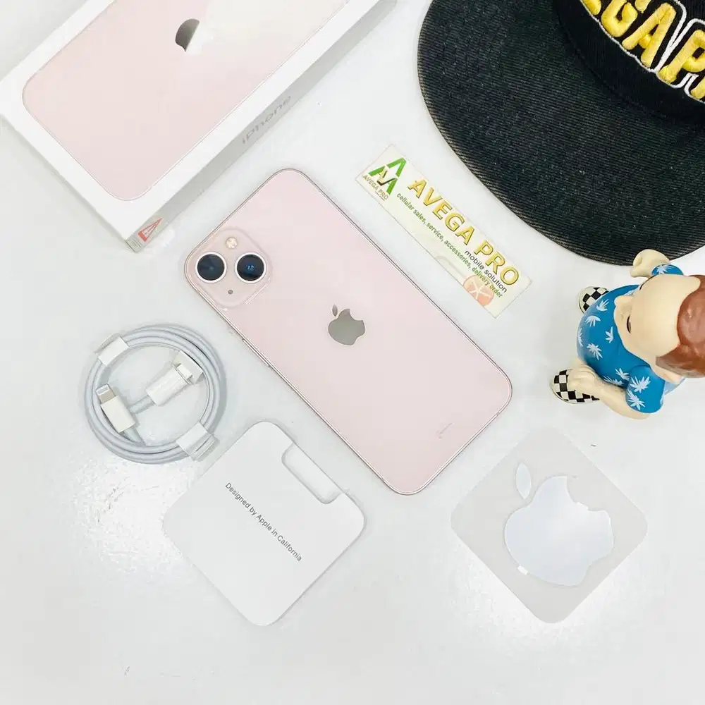 Second iphone 13 128 gb space pink garansi resmi