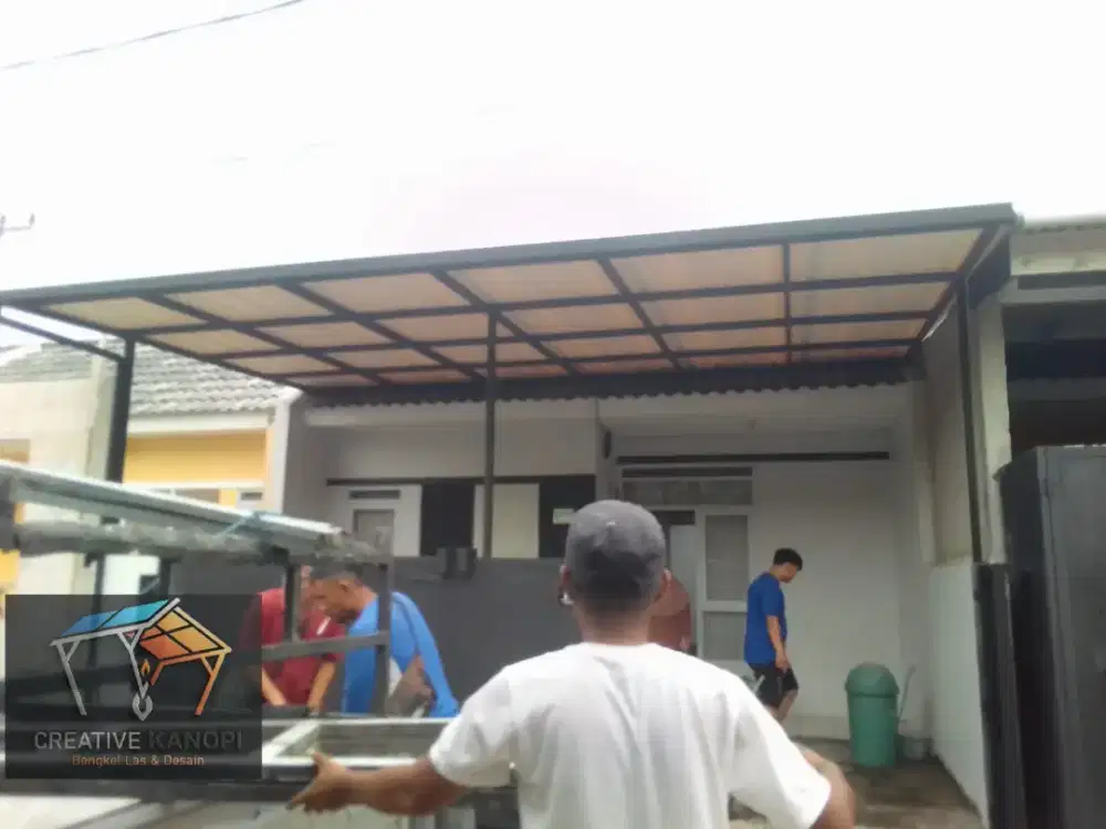 0017 kanopi atap upvc alderon singgle layer