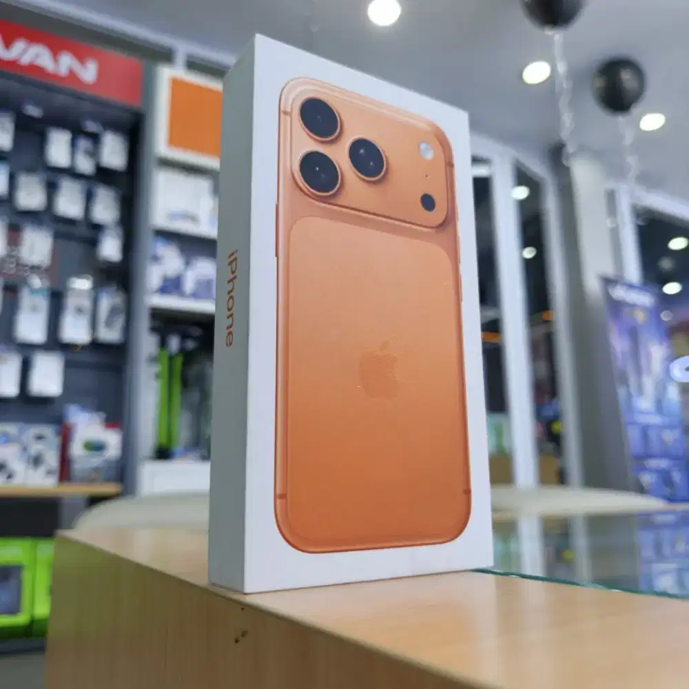 Ready iPhone 17 pm 256 cosmic orange garansi resmi iBox